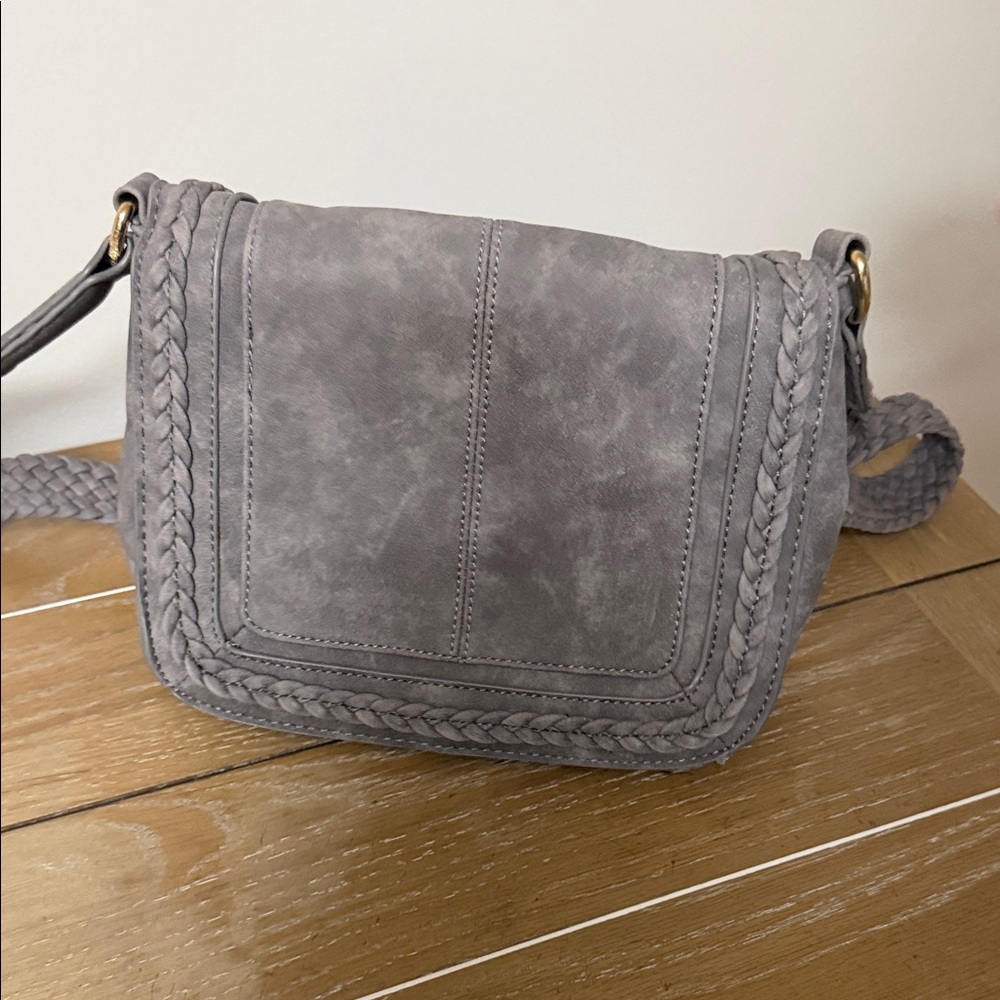 Gray Braided Women's Bag